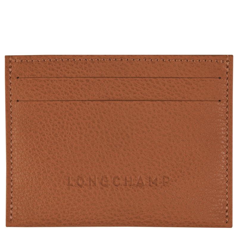 Caramel Brown Longchamp Le Foulonné Men\'s Cardholders | DLXG-58309