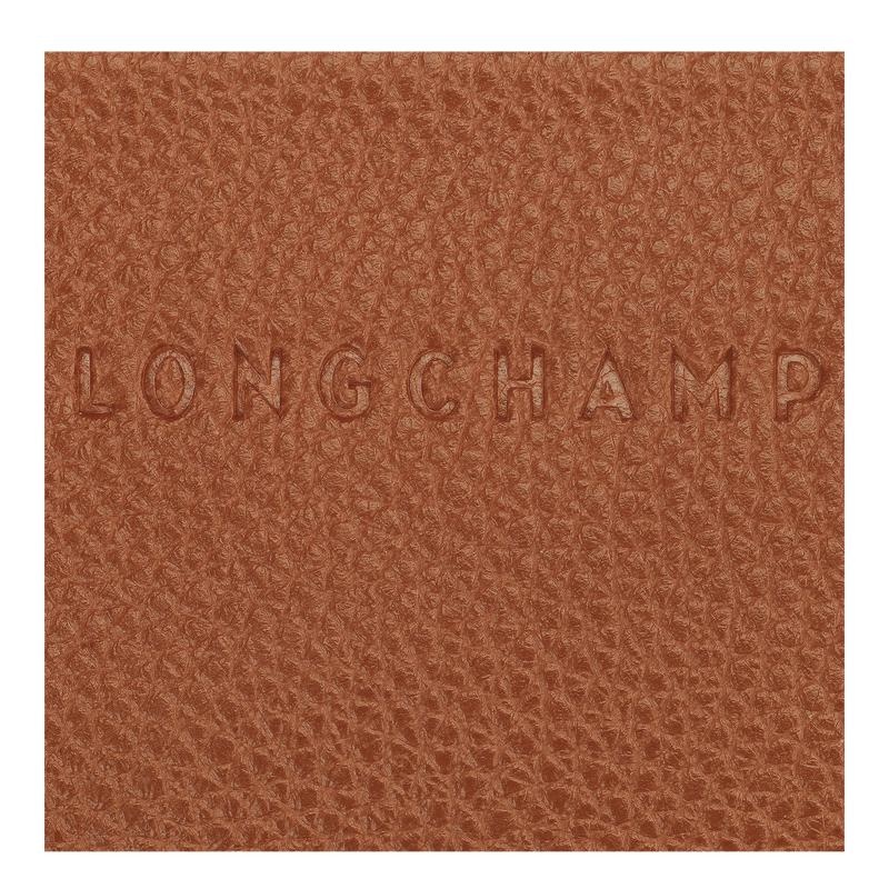 Caramel Brown Longchamp Le Foulonné Men's Cardholders | APOH-80357