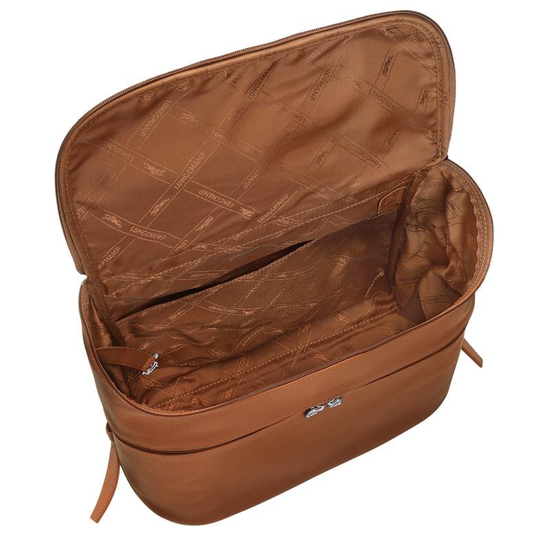 Caramel Brown Longchamp Le Foulonné Men's Backpacks | UDNL-43051