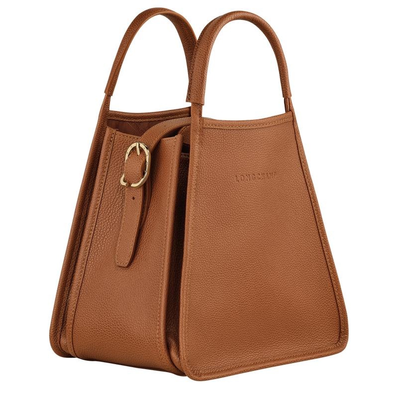 Caramel Brown Longchamp Le Foulonné S Women's Handbags | YAES-73948