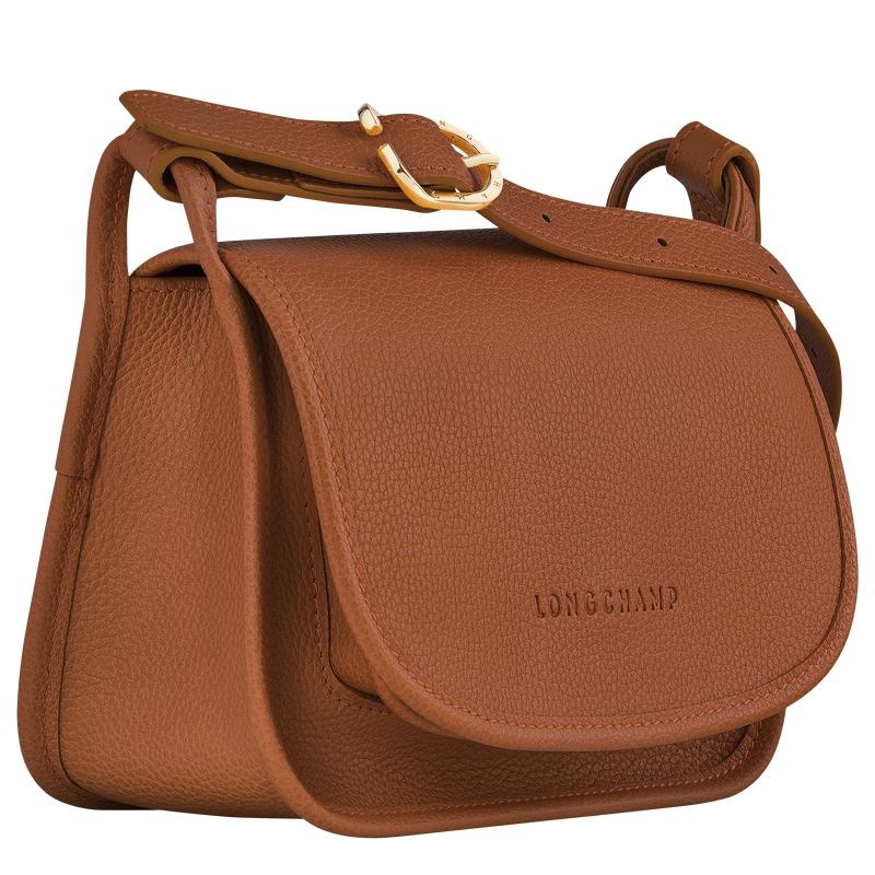 Caramel Brown Longchamp Le Foulonné S Women's Crossbody Bags | SOVN-56780