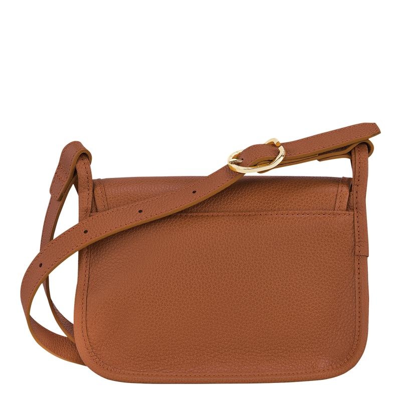 Caramel Brown Longchamp Le Foulonné S Women's Crossbody Bags | SOVN-56780