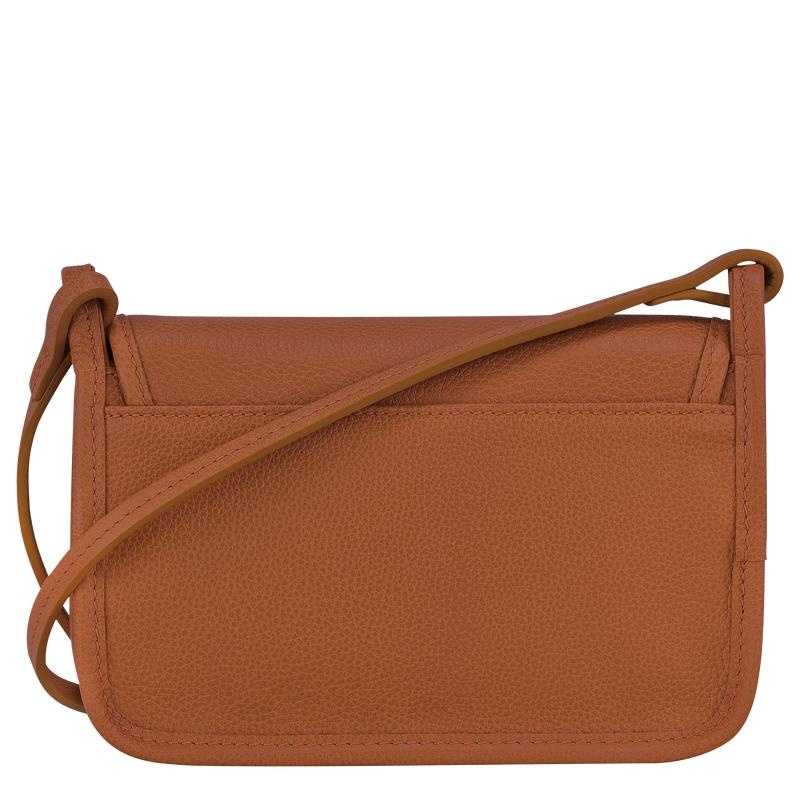 Caramel Brown Longchamp Le Foulonné XS Women's Clutch Purse | KBNP-54790