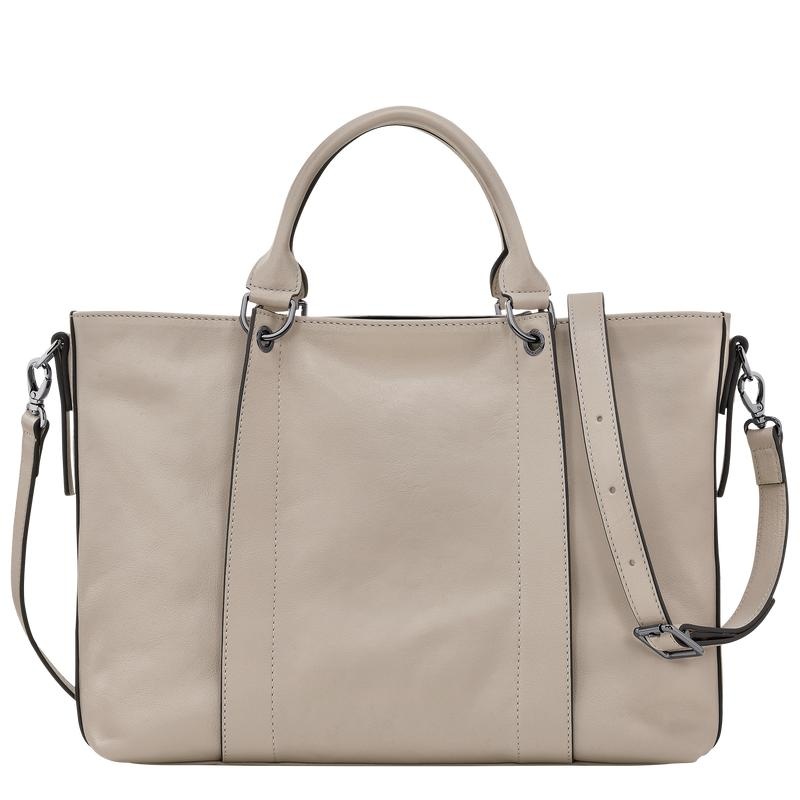 Clay Grey Longchamp 3D L Women's Handbags | UQJN-19058