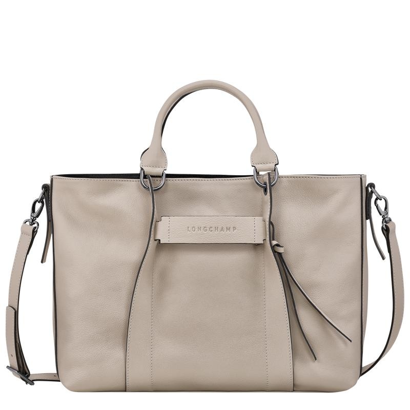 Clay Grey Longchamp 3D L Women\'s Handbags | UQJN-19058