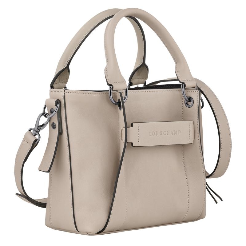 Clay Grey Longchamp 3D S Women's Handbags | XQDF-17908