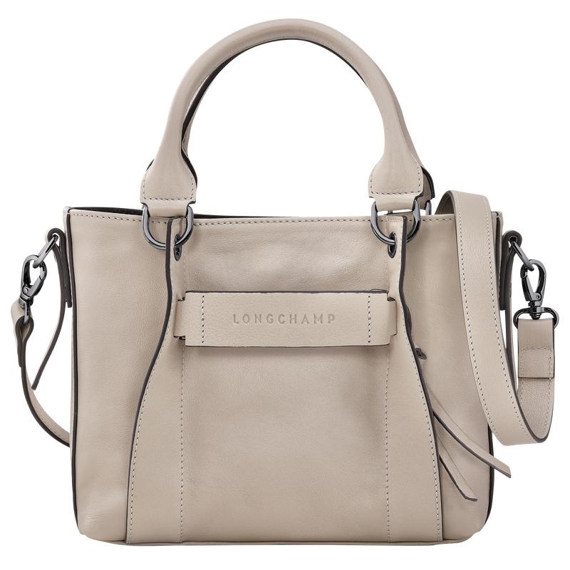 Clay Grey Longchamp 3D S Women\'s Handbags | XQDF-17908