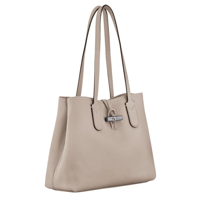 Clay Grey Longchamp Roseau Essential M Women's Tote Bag | AHXS-62390