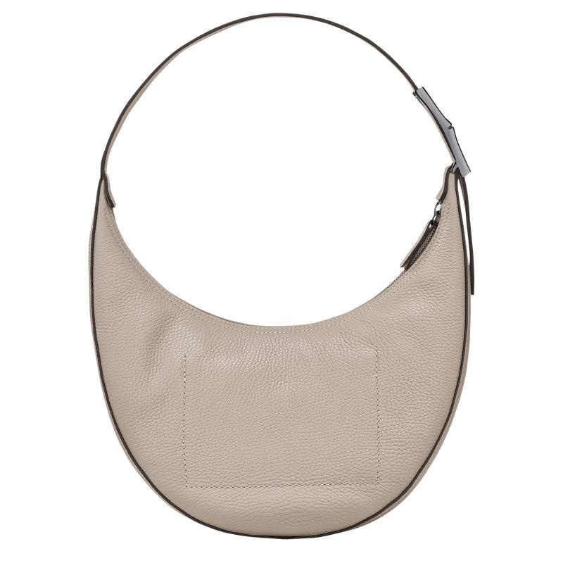 Clay Grey Longchamp Roseau Essential M Women's Hobo Bags | MOYE-54690