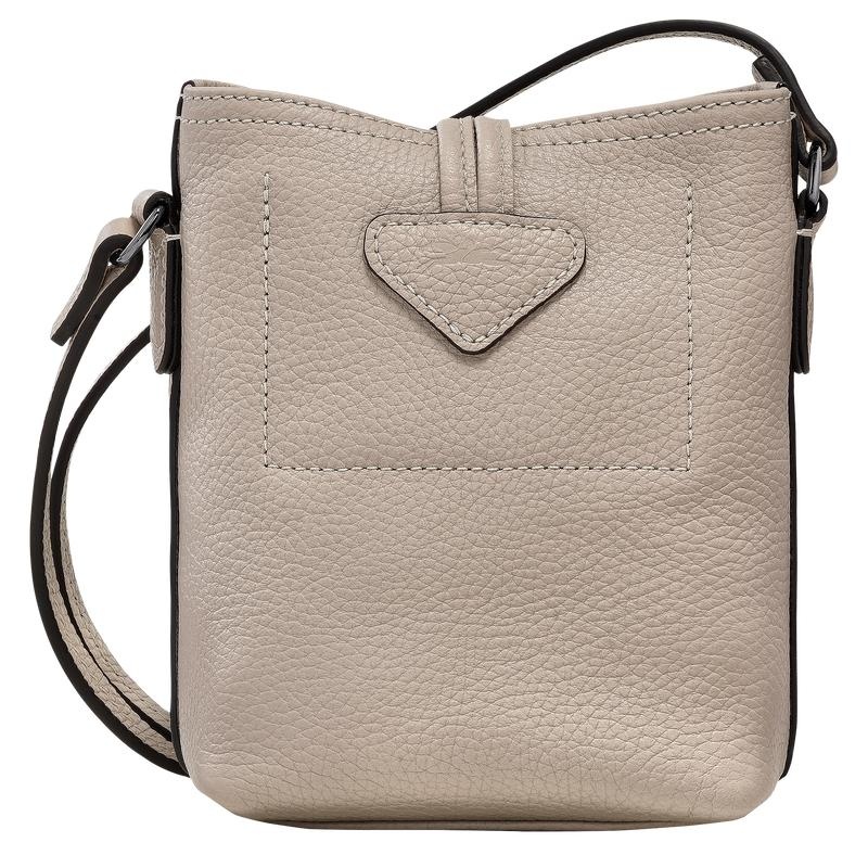 Clay Grey Longchamp Roseau Essential XS Women's Crossbody Bags | HWGE-75903