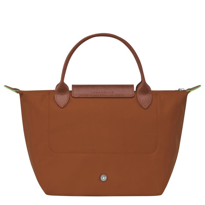 Cognac Brown Longchamp Le Pliage Green S Women's Handbags | STYF-13764