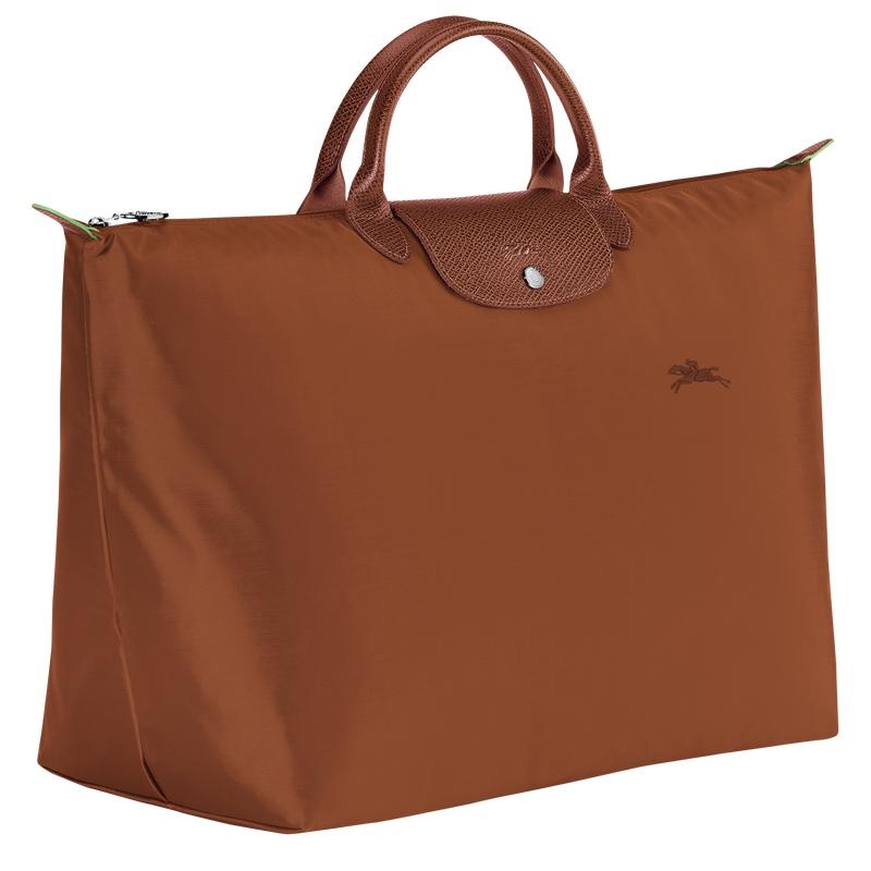 Cognac Brown Longchamp Le Pliage Green S Men's Travel Bags | BGAP-78293