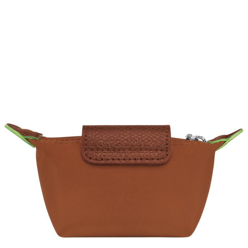 Cognac Brown Longchamp Le Pliage Green Women's Coin Purses | FAXN-40397