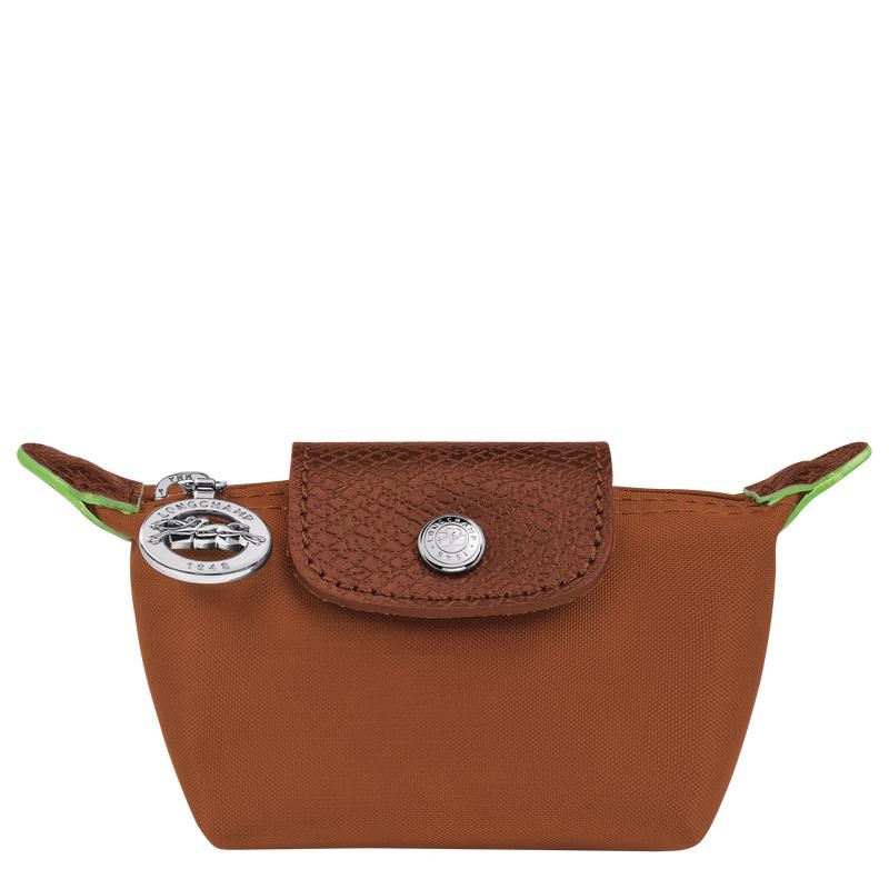 Cognac Brown Longchamp Le Pliage Green Women\'s Coin Purses | FAXN-40397