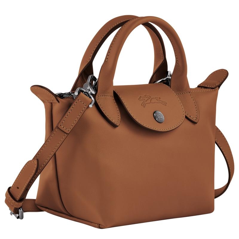 Cognac Brown Longchamp Le Pliage Xtra XS Women's Handbags | QMZL-47092