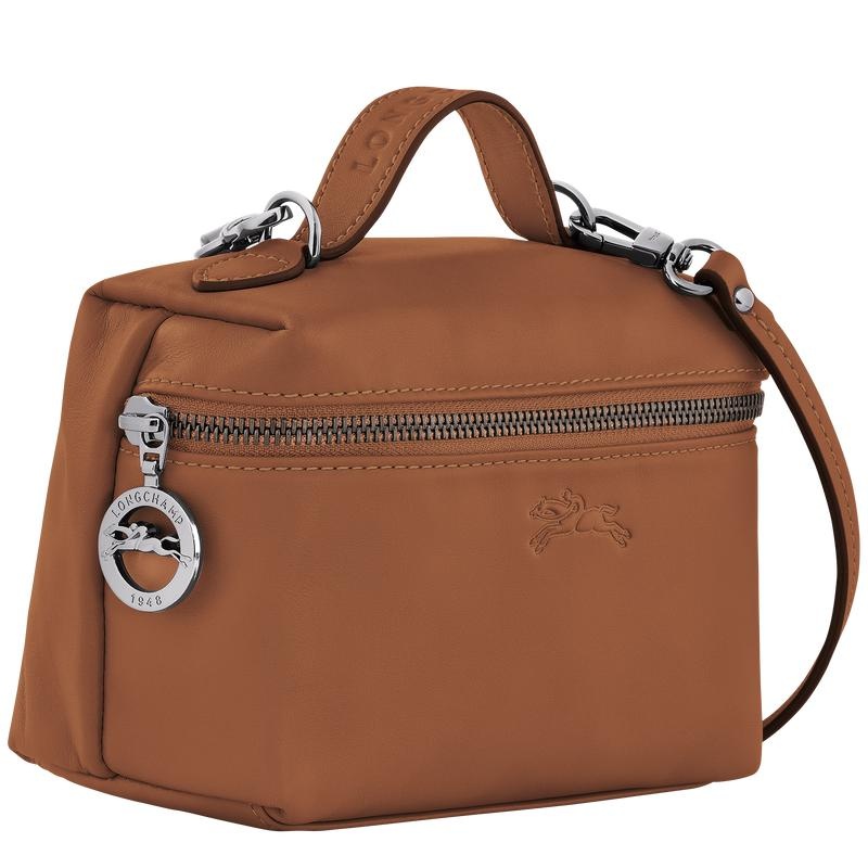 Cognac Brown Longchamp Le Pliage Xtra XS Vanity Women's Crossbody Bags | UCJO-72930