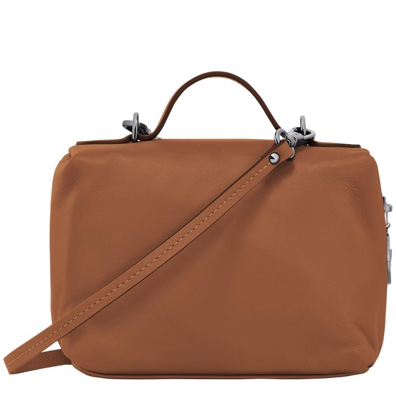 Cognac Brown Longchamp Le Pliage Xtra XS Vanity Women's Crossbody Bags | UCJO-72930