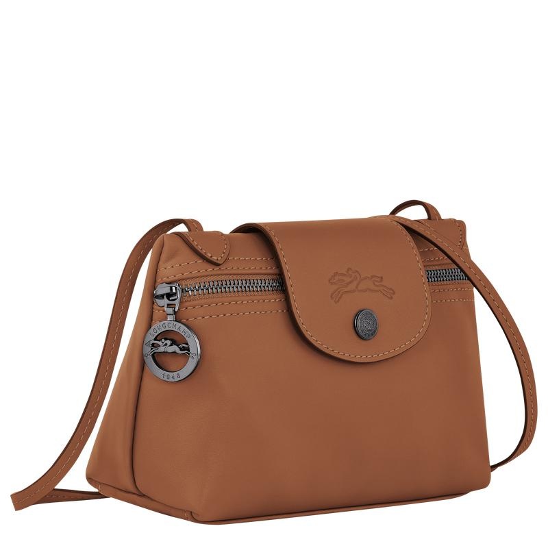 Cognac Brown Longchamp Le Pliage Xtra XS Women's Crossbody Bags | UKQR-28536