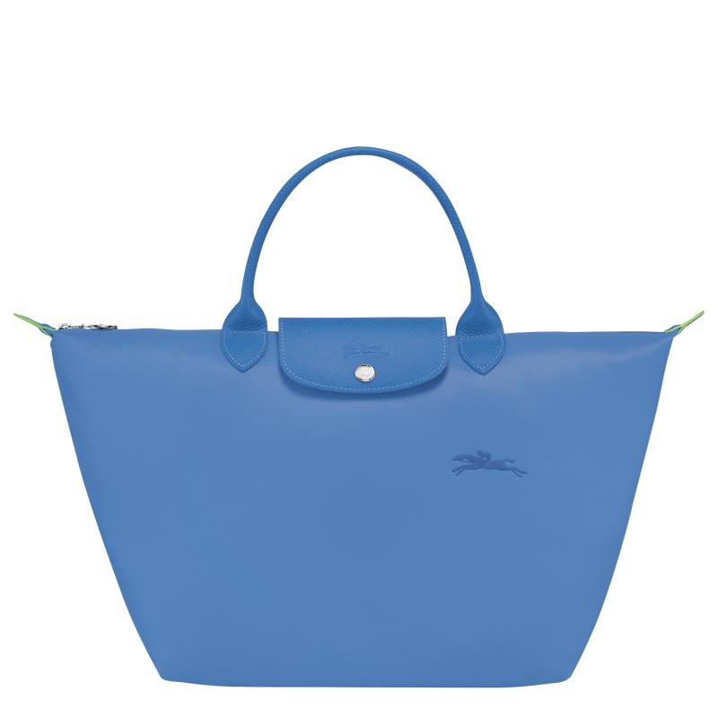 Cornflower Blue Longchamp Le Pliage Green M Women\'s Handbags | GEOL-59367