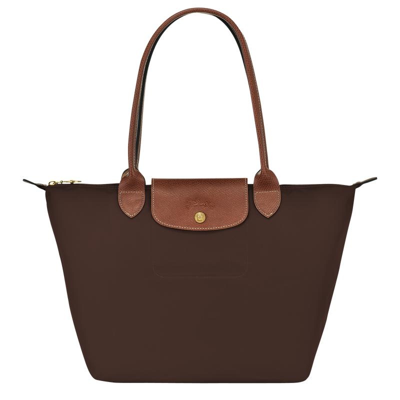 Ebony Brown Longchamp Le Pliage Original M Women\'s Tote Bag | CBET-70945