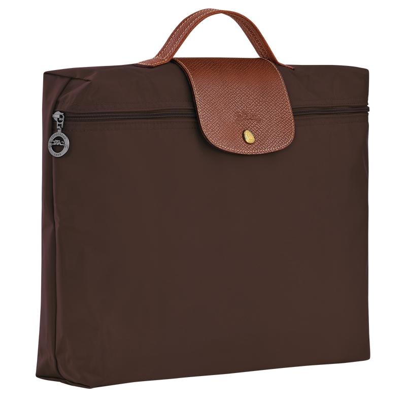 Ebony Brown Longchamp Le Pliage Original S Men's Briefcase | XTFS-34209