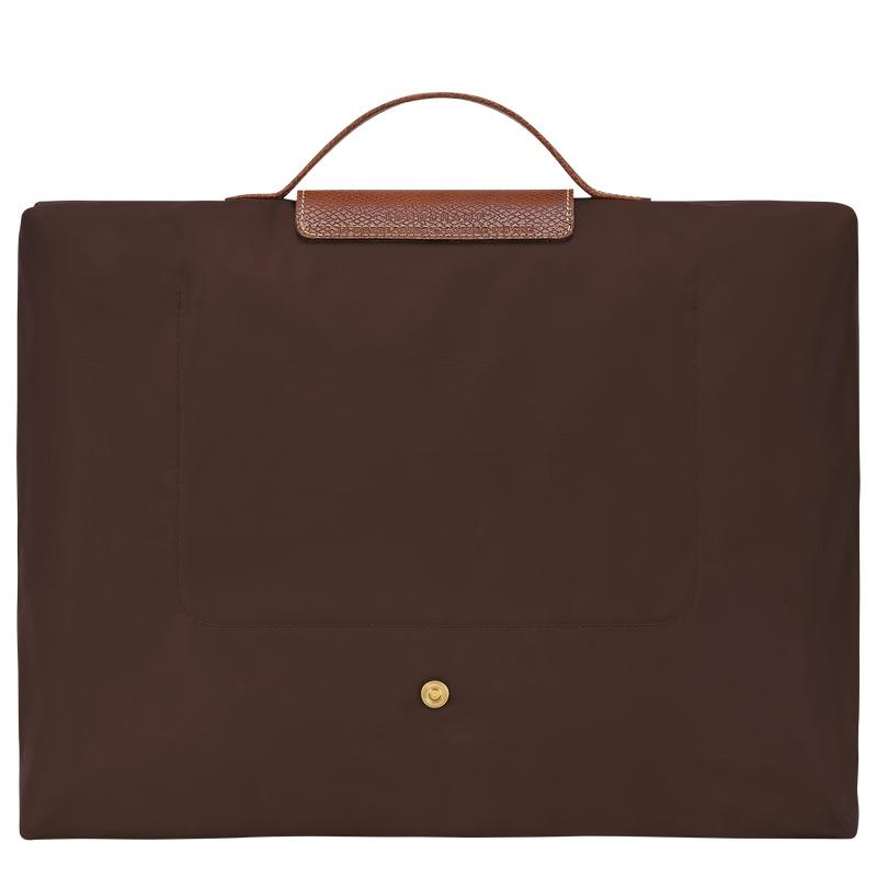 Ebony Brown Longchamp Le Pliage Original S Men's Briefcase | XTFS-34209