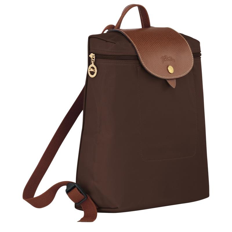 Ebony Brown Longchamp Le Pliage Original M Men's Backpacks | JNOZ-08759