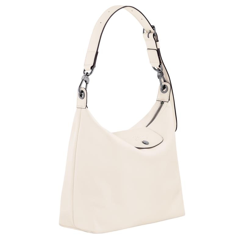 Ecru White Longchamp Le Pliage Xtra M Women's Hobo Bags | XVRD-40382