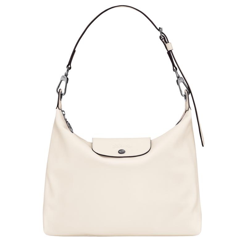 Ecru White Longchamp Le Pliage Xtra M Women\'s Hobo Bags | XVRD-40382