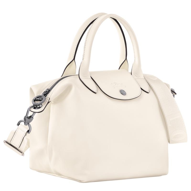 Ecru White Longchamp Le Pliage Xtra S Women's Handbags | ZRBF-78593