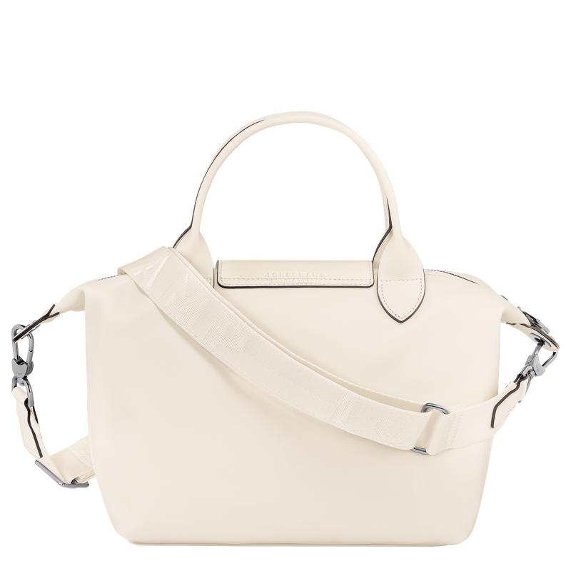 Ecru White Longchamp Le Pliage Xtra S Women's Handbags | ZRBF-78593