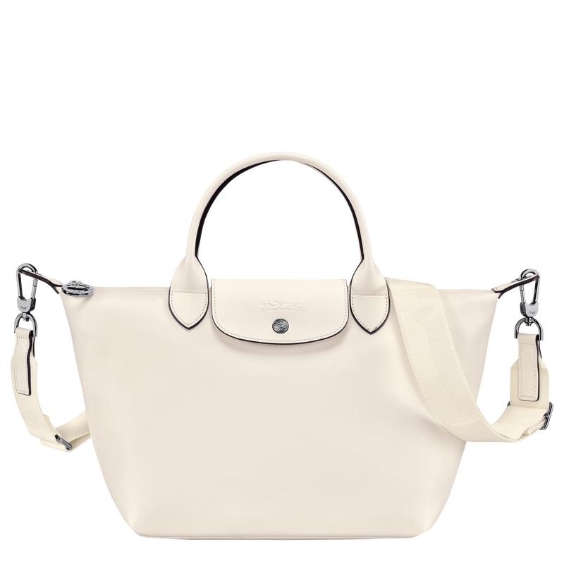 Ecru White Longchamp Le Pliage Xtra S Women\'s Handbags | ZRBF-78593