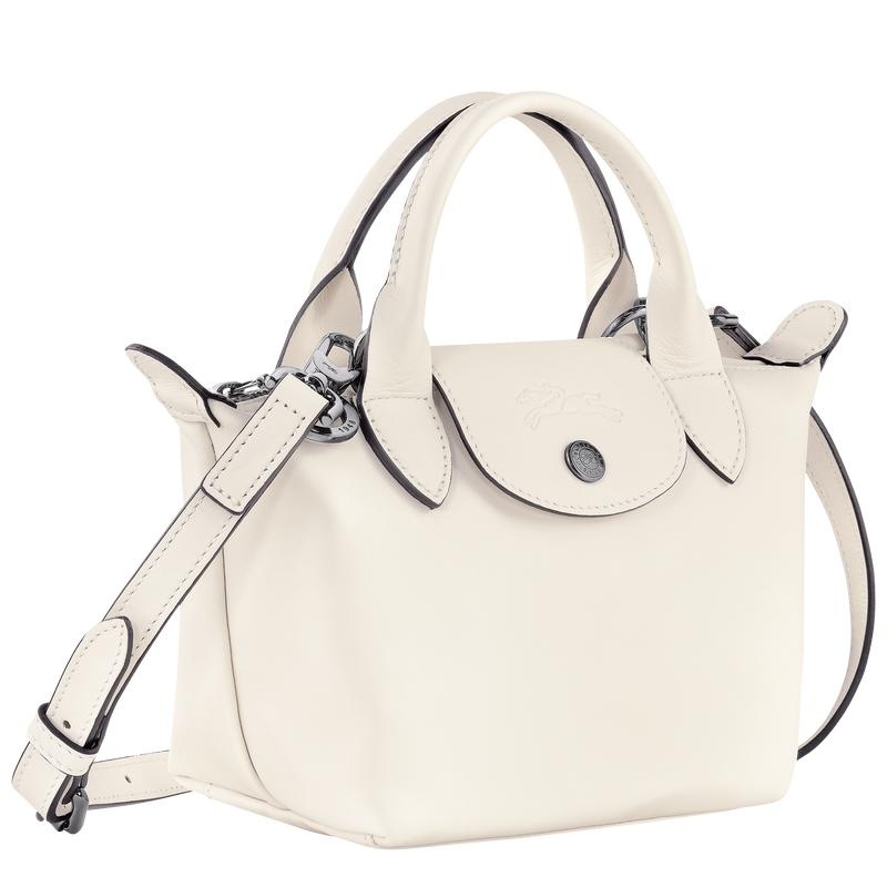 Ecru White Longchamp Le Pliage Xtra XS Women's Handbags | EPVO-42106