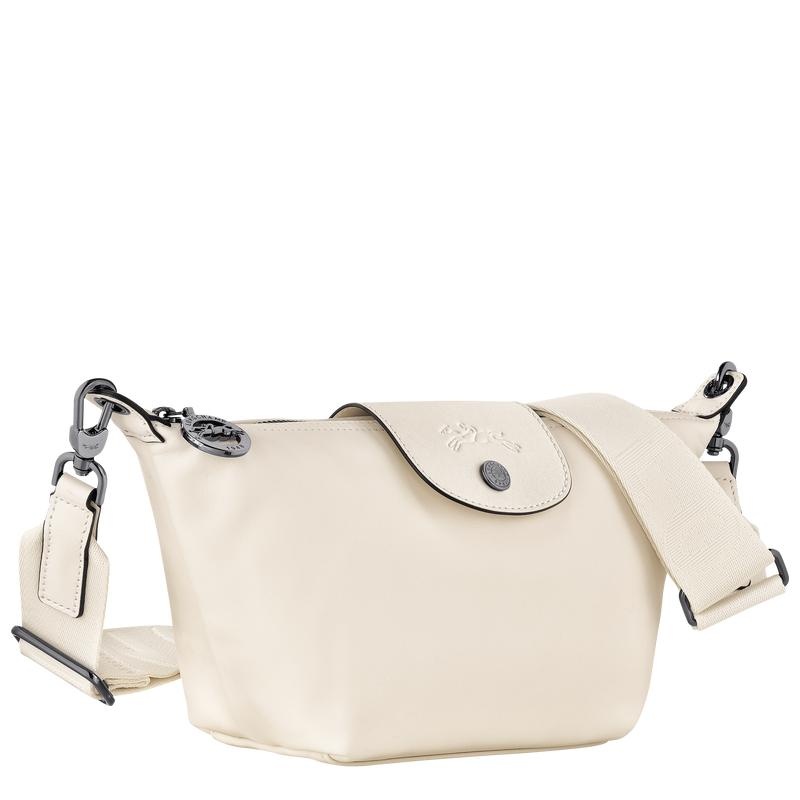 Ecru White Longchamp Le Pliage Xtra XS Women's Crossbody Bags | XRLI-75239