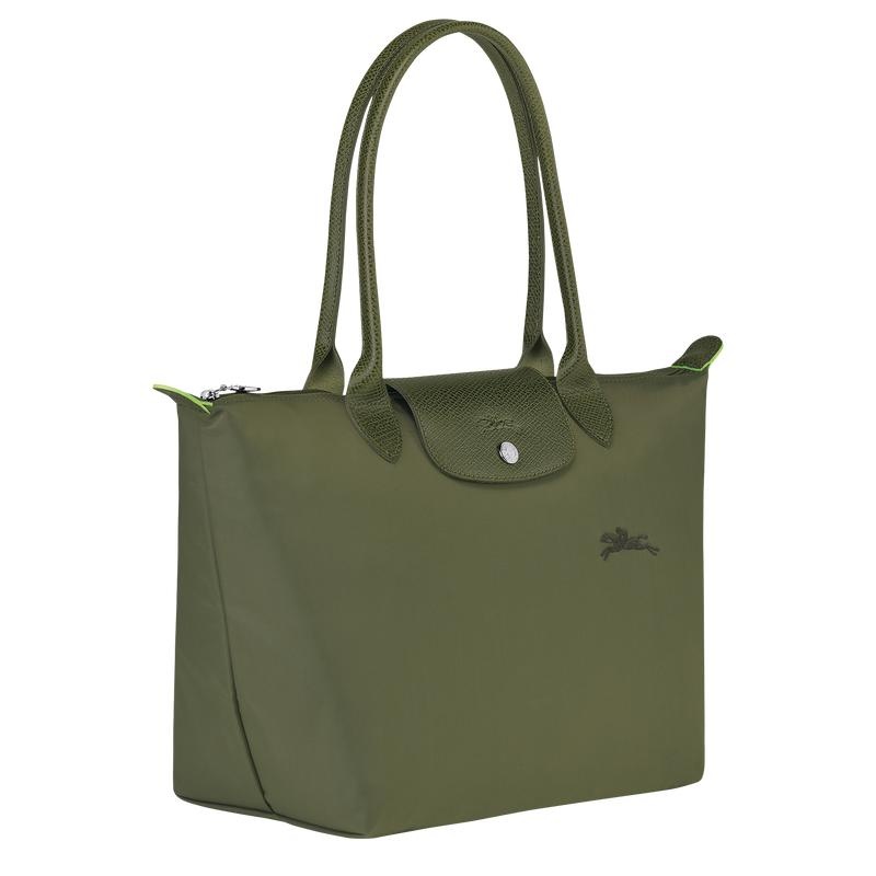 Forest Green Longchamp Le Pliage Green M Women's Tote Bag | DWRB-24307