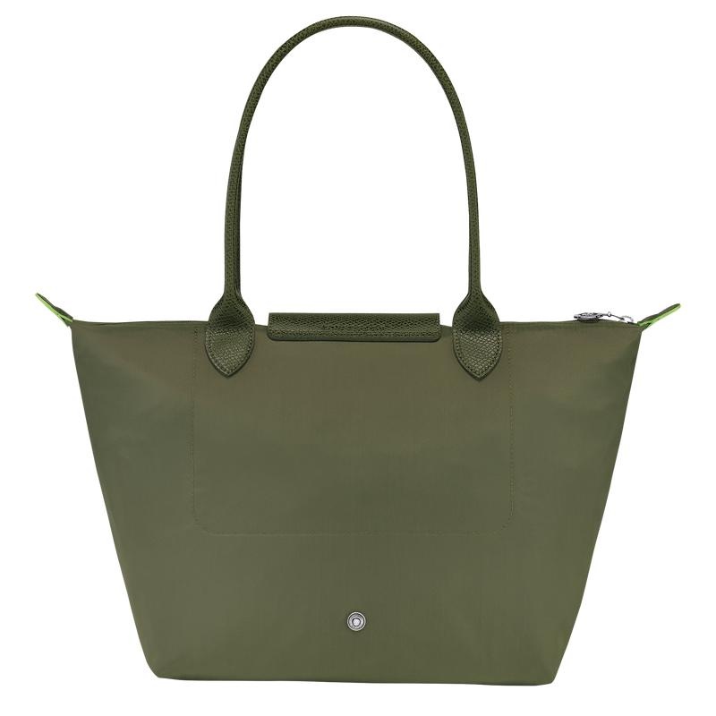 Forest Green Longchamp Le Pliage Green M Women's Tote Bag | DWRB-24307