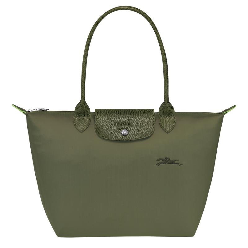 Forest Green Longchamp Le Pliage Green M Women\'s Tote Bag | DWRB-24307