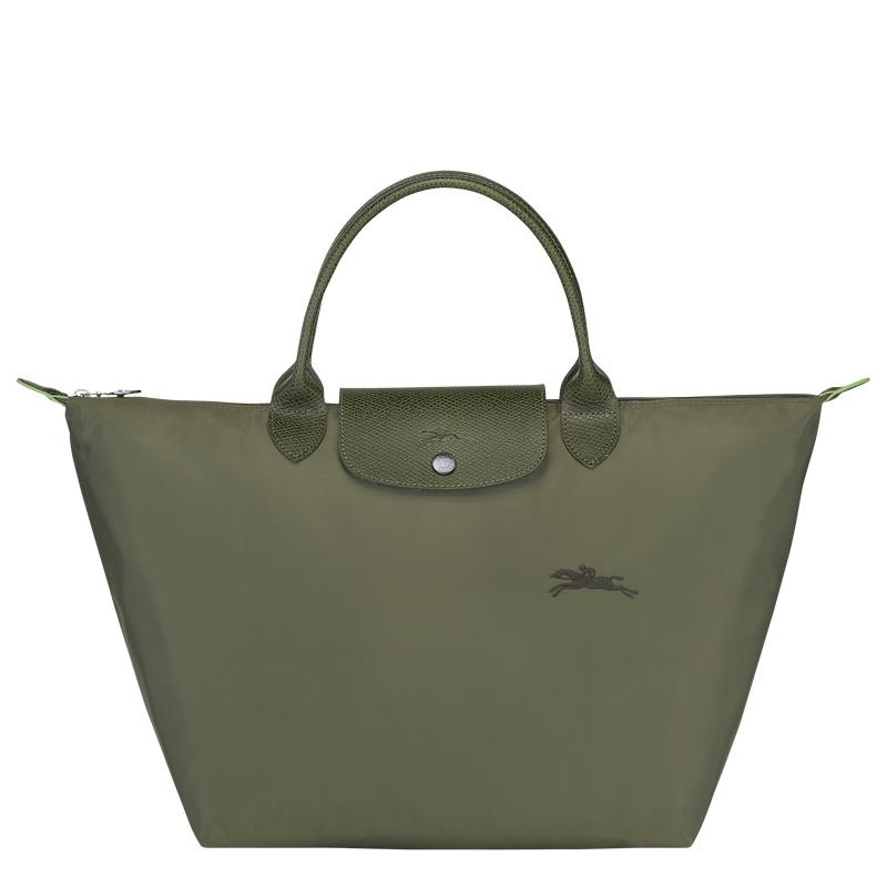 Forest Green Longchamp Le Pliage Green M Women\'s Handbags | IASQ-45061