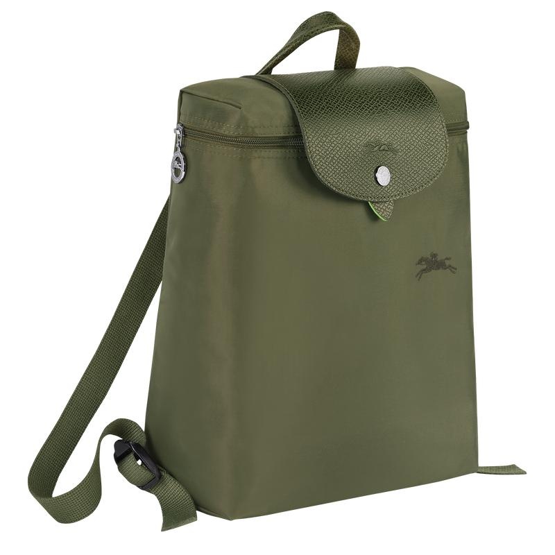 Forest Green Longchamp Le Pliage Green M Women's Backpacks | OLBE-75134