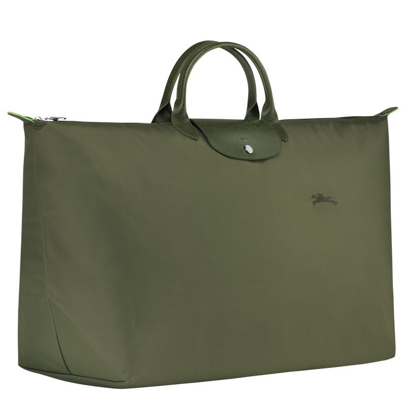 Forest Green Longchamp Le Pliage Green M Men's Travel Bags | QRFJ-13706