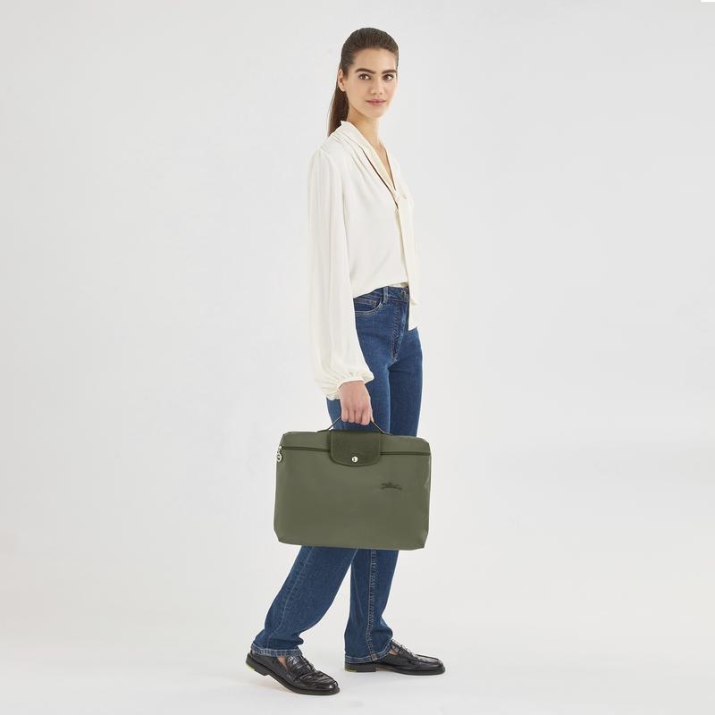 Forest Green Longchamp Le Pliage Green S Men's Briefcase | ARCI-49126