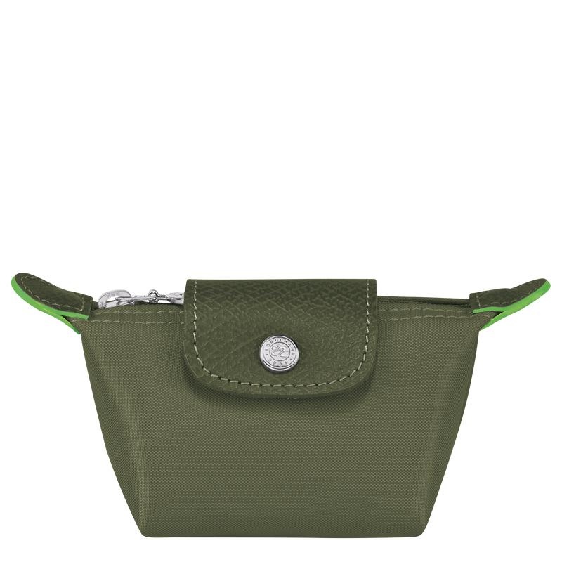 Forest Green Longchamp Le Pliage Green Women\'s Coin Purses | RNKQ-90478