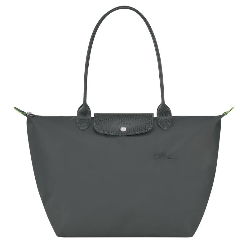 Graphite Grey Longchamp Le Pliage Green L Women\'s Tote Bag | VQWN-38042