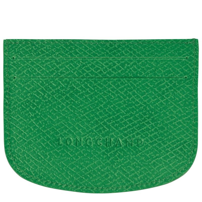 Green Longchamp Épure Men's Cardholders | IGPZ-90821