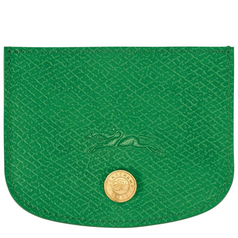 Green Longchamp Épure Men\'s Cardholders | IGPZ-90821