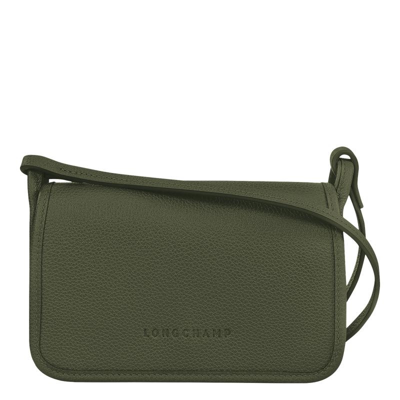 Khaki Longchamp Le Foulonné XS Women\'s Clutch Purse | HJFI-30125