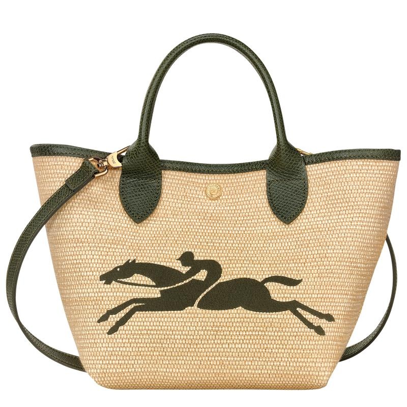 Khaki Longchamp Le Panier Pliage S Women\'s Basket Bag | YGRS-36201