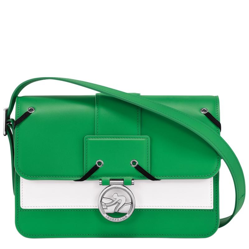 Lawn Green Longchamp Box-Trot M Women\'s Crossbody Bags | IBVX-79135