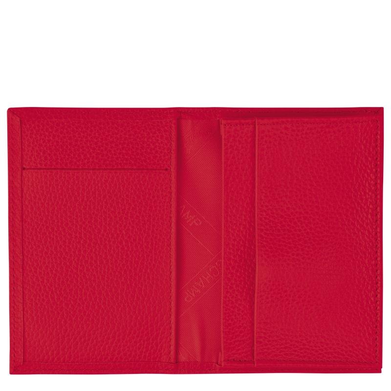 Love Red Longchamp Le Foulonné Men's Cardholders | VORI-38426