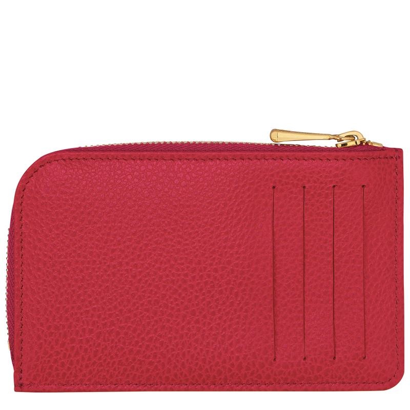 Love Red Longchamp Le Foulonné Men's Cardholders | SWNA-59816